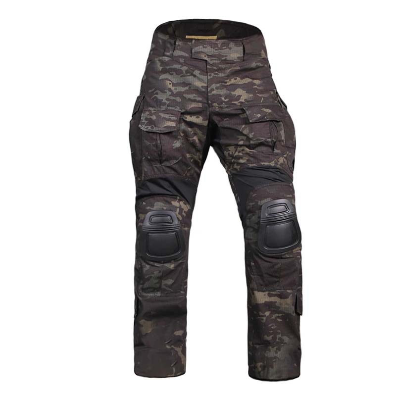 Outdoor Sport Climbing Gear - G3コンバットパンツ+パッド付き伸縮性スポーツパンツタクティカルギアUS CPクライムカモアウトドアタクティカルパンツエアソフトカーゴカジュアルワークトラウザーズ