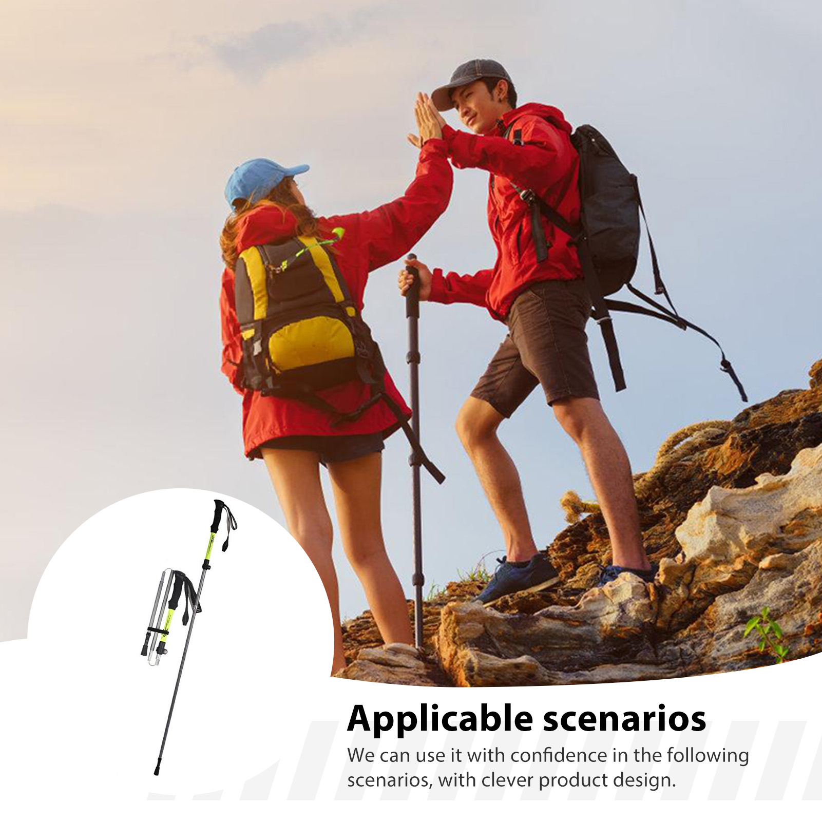 アルミ合金製トレッキングポール 大人用 ハイキング用 軽量  - Outdoor Sport Climbing Gear のレビューと価格